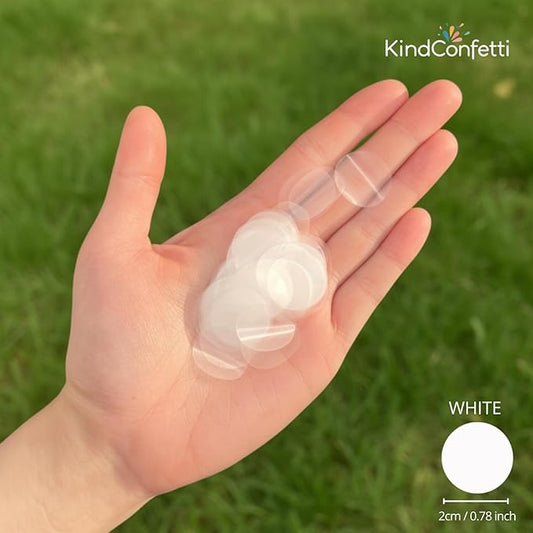 Snow White Water Soluble Rice Paper Biodegradable Confetti, 6500 Pieces 50 Grams for Wedding Toss, Wedding Exit, Send Off, Gender Reveal, Birthday Party, Bridal Shower, Table Decoration, Graduation
