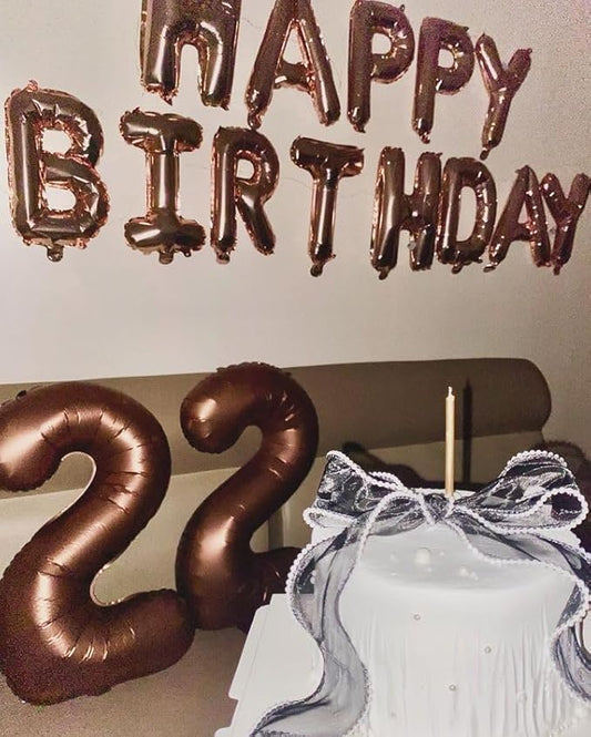Dark Brown Number 20 Balloon 40 inch, Coffee Brown 20 Number Balloons, 20th Birthday Decorations, Chocolate 20 Year Old Girls Boys Party Supplies