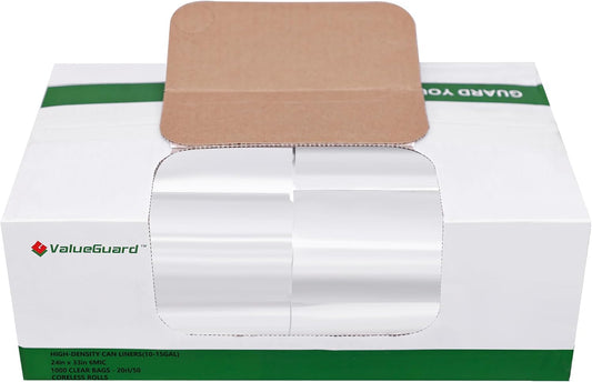 Trash Can Liner - Wholesale 1000 Count Garbage Bags on Perforated Roll 10-15 Gallon Multipurpose for Office Bathrooms Business Home Commercial and Industrial Needs