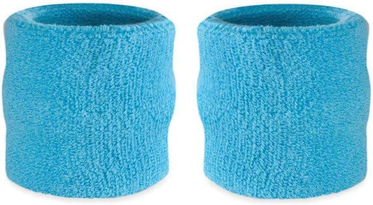 Suddora Wrist Sweatbands, Absorbent and Breathable Thick Cotton Bands for Working Out, Gymnastics, Basketball, Tennis, and Football, Multiuse Wristbands for Costumes and Cosplay
