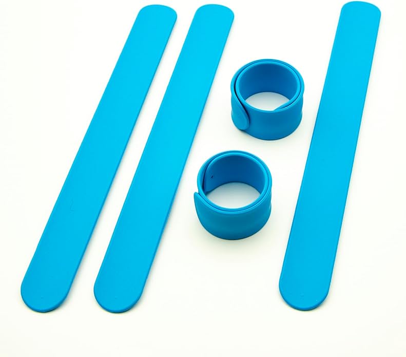 Colored Silicone Rubber Slap Bracelets Wristbands for Kid's Toys,Party Favors,Kindergarten Playing fun;Wrapping Paper Silicone Slap Band,Holiday Flip Wraps,Rolls Holder,Stocking Organizers,Distinguishing Bundle for Fabics,Cloths,Canvas,Cables in Office...