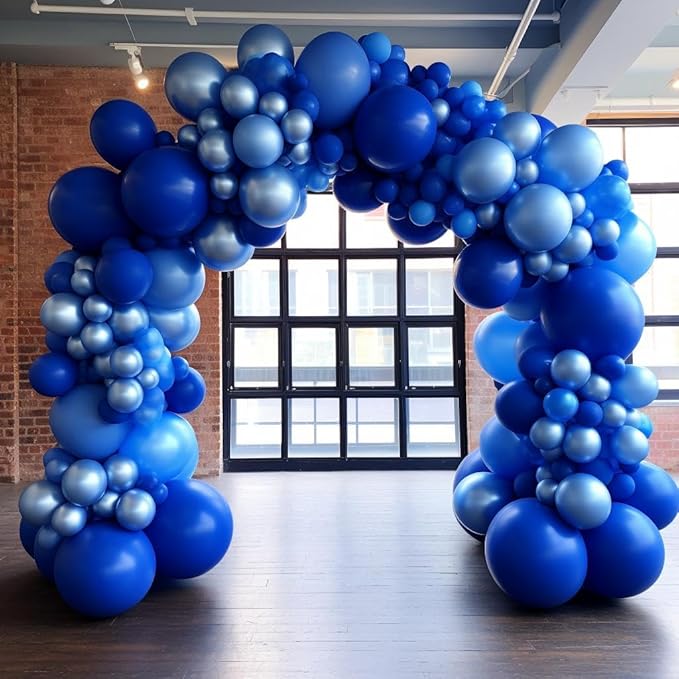 KBZVNAF Royal Blue Latex Party Balloons - 50 Pack 12 inch Helium Matte Blue Balloons for Birthday Wedding Baby Shower Graduation Gender Reveal Party Decorations