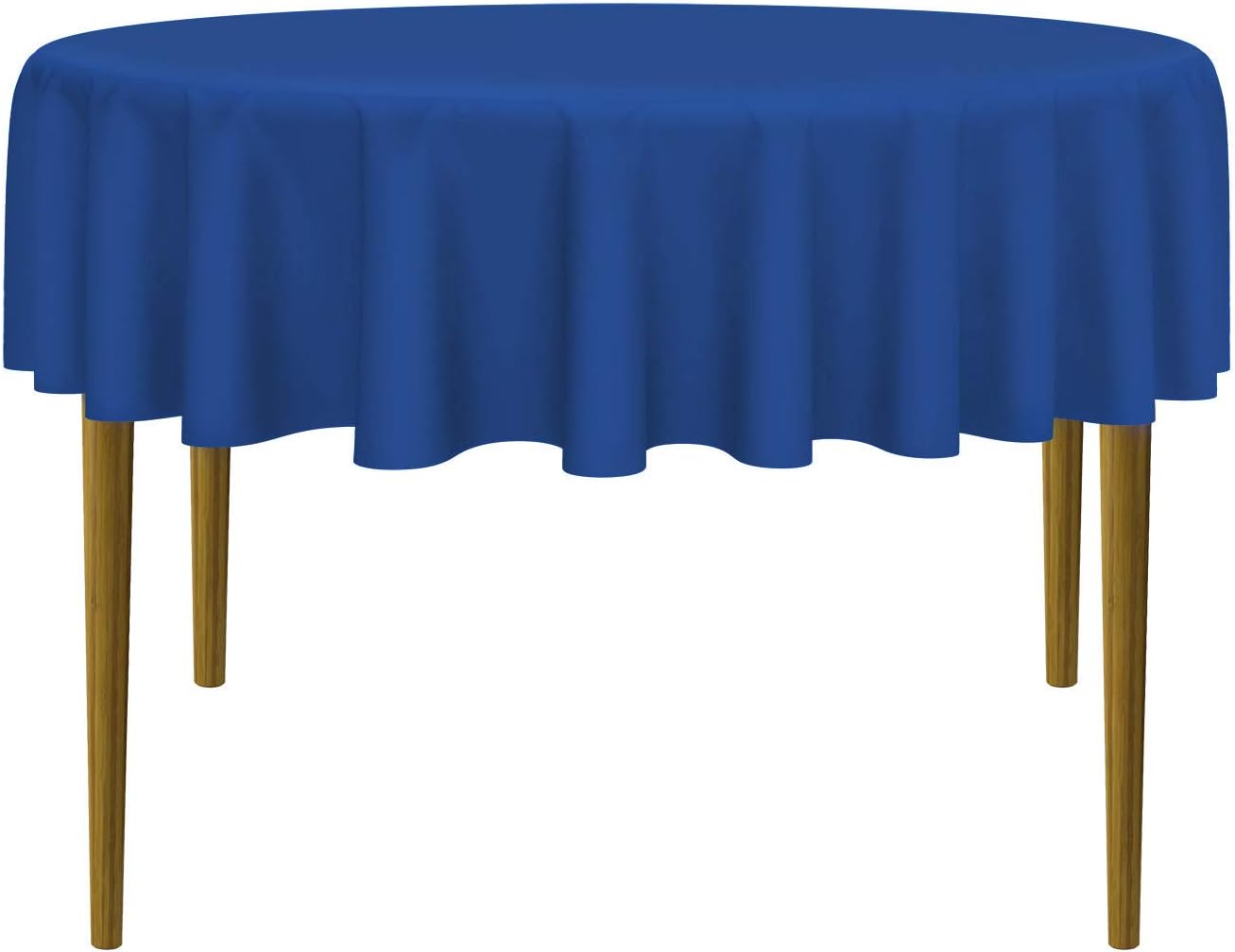 Lann's Linens - 70" Round Premium Tablecloth for Wedding/Banquet/Restaurant - Polyester Fabric Table Cloth - Royal Blue