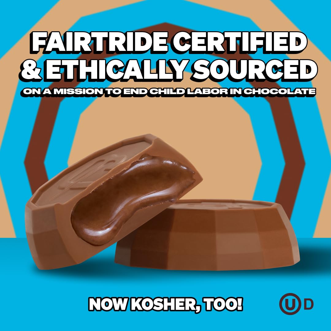 Feastables MrBeast Hazelnut Cups, Milk Chocolate & Creamy Hazelnut Filling, Cups for Adults & Kids, Chocolate Candy for Snacks, Gifts, or Dessert, Made With Fairtrade Cocoa, 2 Pack, 24 Count