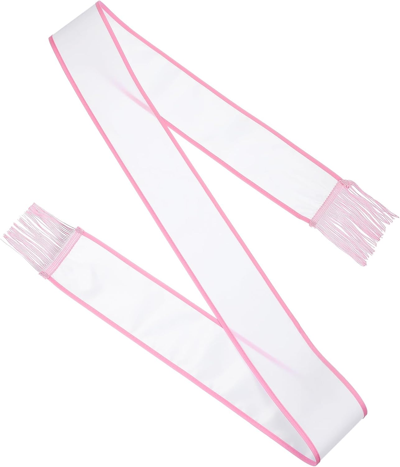 PATIKIL Blank Sash with Tassels, 1 Pcs Plain Birthday Sash Bachelorette Party Beauty Queen Sash for Women Bridesmaid Sash Mother to Be Sash for Homecoming Wedding Party, Pink