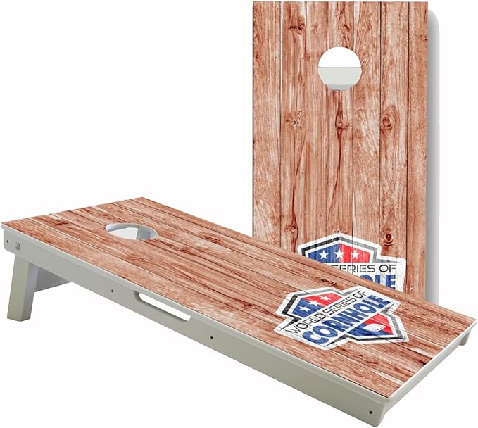 World Series of Cornhole All-Weather Cornhole Boards – Regulation 2x4 PVC Outdoor Cornhole Game Set for Backyard, Beach, Tailgate & Family Fun – Durable, Rust-Free, Tournament-Grade Boards