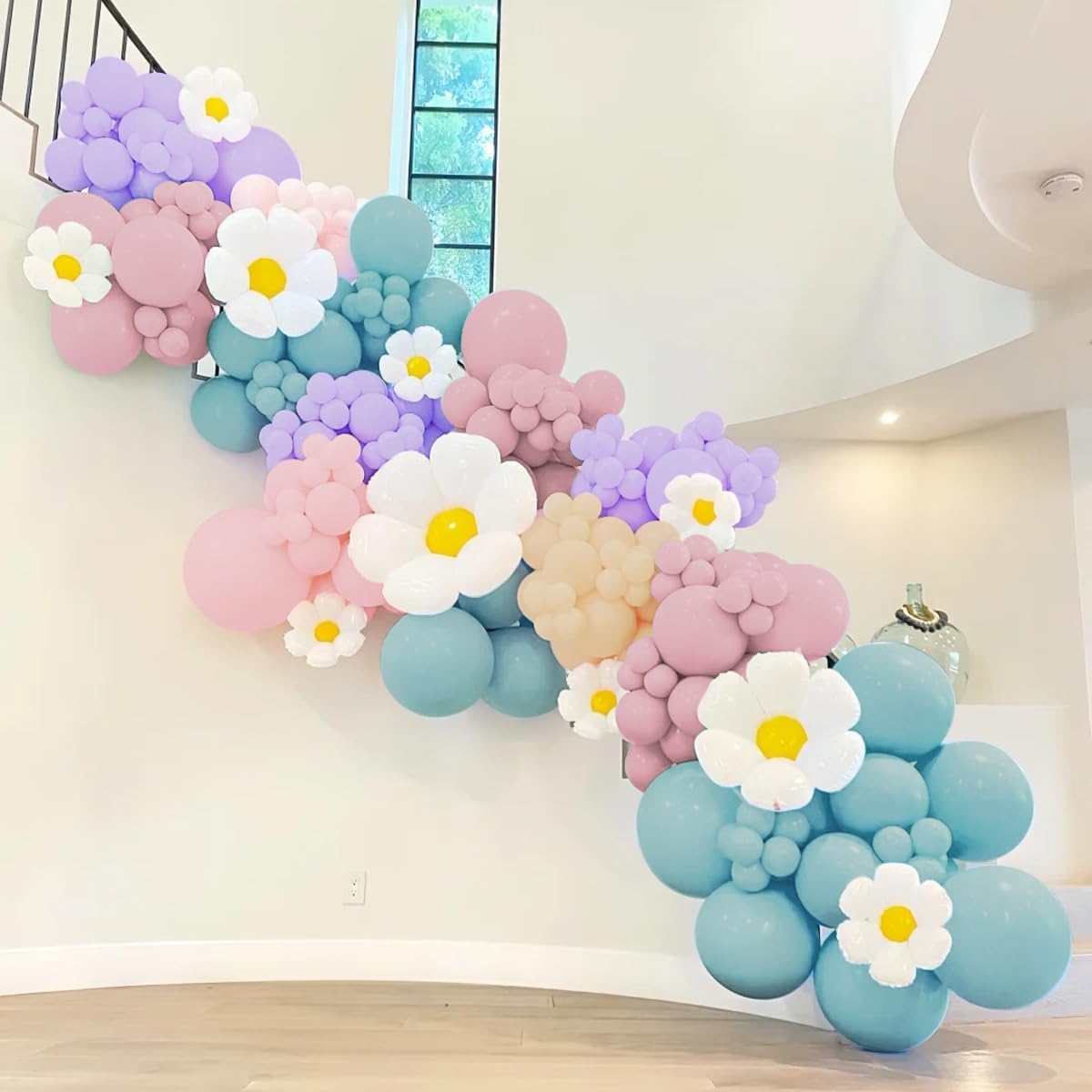 Blue Purple Pink Nude Balloon Garland Arch Kit, 160Pcs Latex Balloons Different Size Balloons 18 12 10 5 inch for Birthday Baby Shower Wedding Bridal Shower Party Decorations