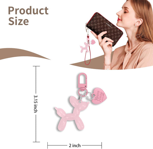 Balloon Dog Keychain Cute Bag Charm Handbag Purse Key Accessories