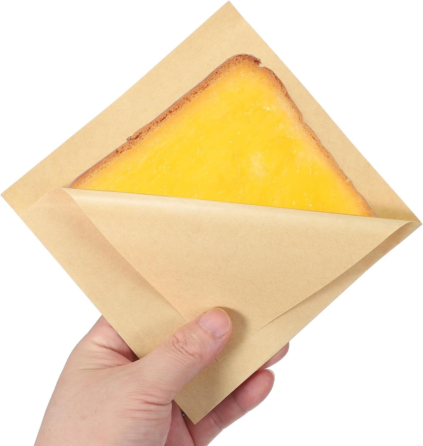 uxcell 200pcs Pastry Bags, 5.9 x 5.9 Inch Greaseproof Double Open Paper Wrappers Sandwich Bags for Donut Sandwich Pretzel Snacks Cookies, Kraft Paper