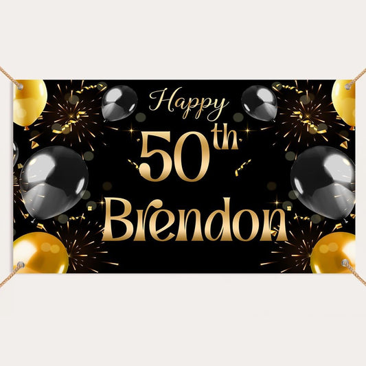 Personalized Happy Birthday Banner Customized With Name, Personalized Birthday Banner Customized Birthday Banner Indoor And Outdoor Birthday Banner Happy Birthday, Custom Birthday Banner #1