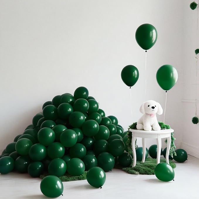 160pcs Green Balloons 5 Inch Green Latex Ballons Small Party Balloons Decorations for Birthday Graduation Christmas St. Patrick's Day Jungle Theme Party Baby Shower Wedding
