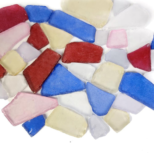 HappyFiller 15 OZ Multi Colored Sea Glass Bulk Frosted Seaglass Pieces for DIY Crafts, Beach Theme Party Nautical Wedding Decorations,Aquarium Vase Fillers,Mosaic Art,Coastal Home Decor,0.5-1.5 inch