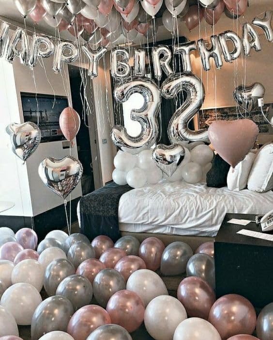 Silver Number 30 Balloon 40 inch, 30 Number Balloons, 30th Silver Birthday Decorations for Girls Boys Kids, 30 Year Old Women Men Silver Party Supplies