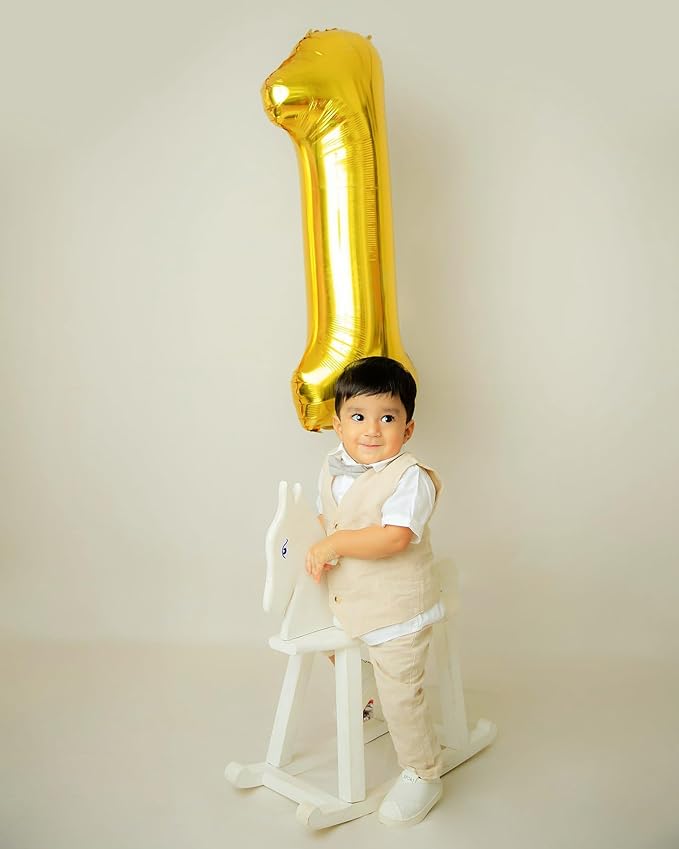 Gold Number 22 Balloon 40 inch, 22 Number Balloons, 22nd Gold Birthday Decorations, 22 Year Old Women Men Golden Party Supplies