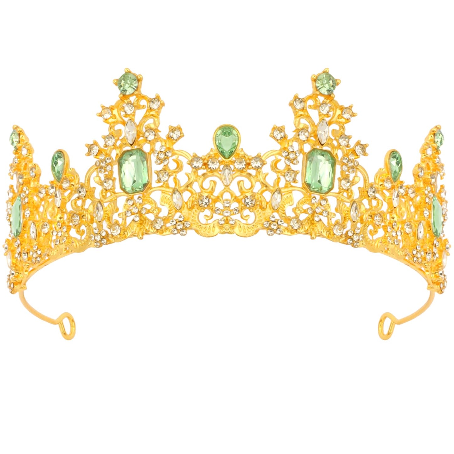Didder Green Gold Princess Tiaras and Crowns for Women and Girls Birthday Tiara Crown Halloween Costume Party Prom