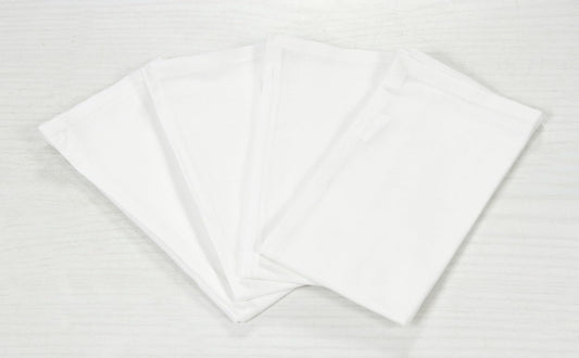 ANA Cloth Napkins Set of 6 (17.5x17.5) inch 100% Cotton Dinner Napkin Washable Hotel Quality Reusable Kitchen & Table Linen for Fall Thanksgiving Family Dinners Weddings & Everyday Use - White
