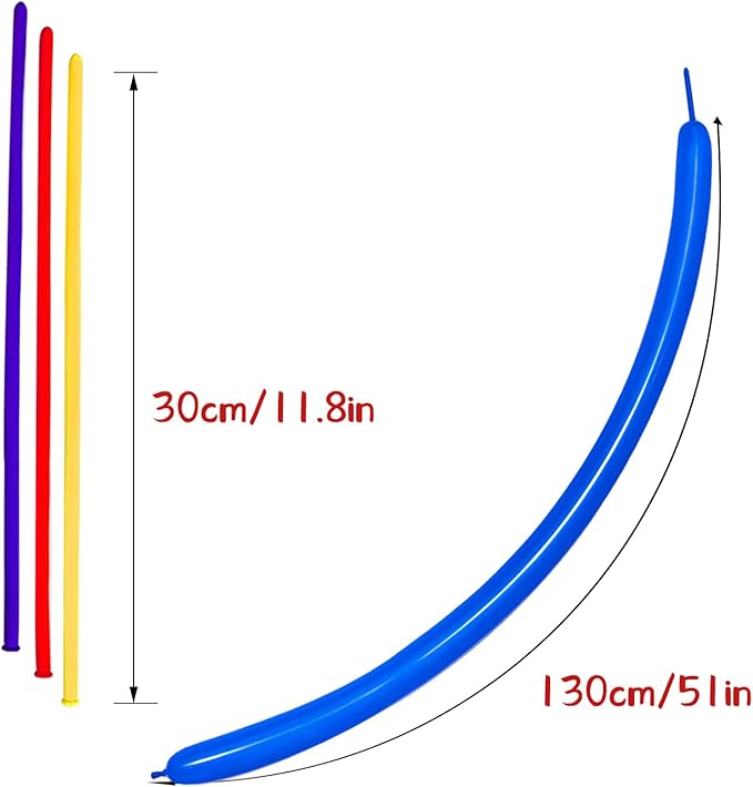 Blue 260 long Balloons 100 Pack Dark Blue Modeling Long Magic Balloons Thickening Latex Twisting DIY Animal Balloon for Birthday Wedding Christmas Festival Party Decoration (Dark Blue Long Balloons)