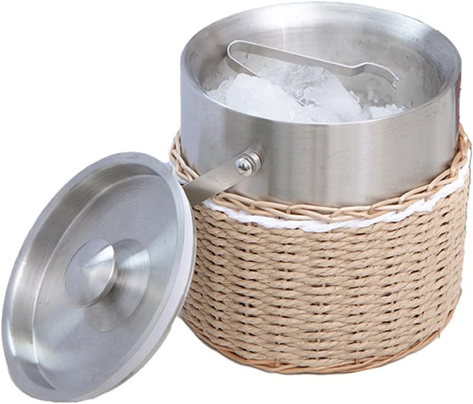 3L Ice bucket, Insulated Ice Bucket Basket with Lid for Party Cocktail Bar Buffet
