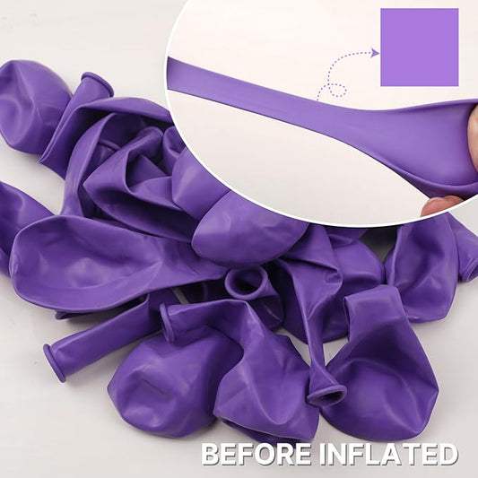 PartyWoo Purple Balloons 85 pcs Different Sizes of 18 12 10 5 Inch Purple Balloon Arch Kit Garland for Birthday Engagement Wedding Bachelorette Bridal Shower Butterfly Party Decorations Purple-Y15