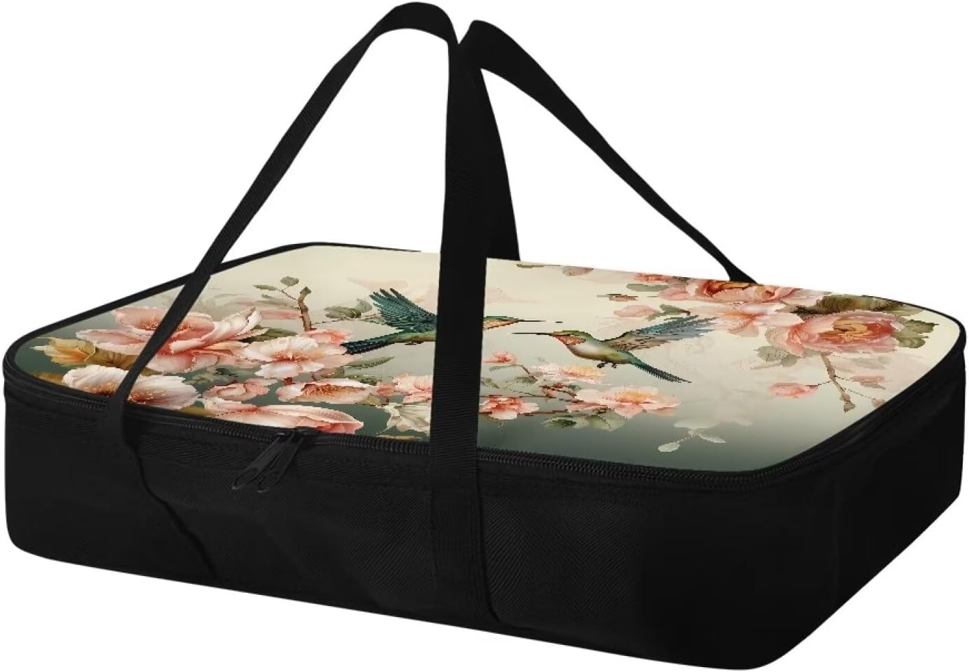Hummingbird Insulated Casserole Carrier Travel Bag for Hot or Cold Food - Dish Carrying Case for Beach Parties, Picnic