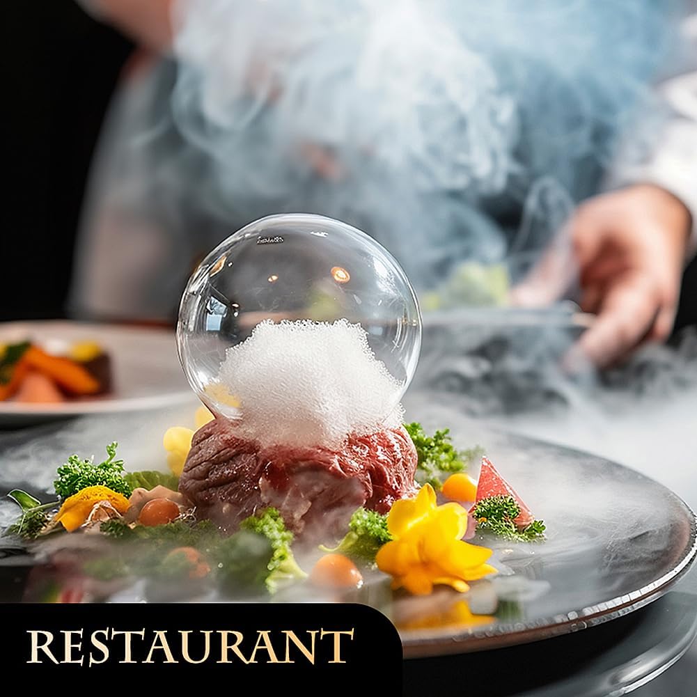 Smoke Gun Bubble Maker, Includes Aromas and Edible Bubbles, for Cocktail Drinks and Enhancing The Flavour of Food, Bar/Home Use (Set)