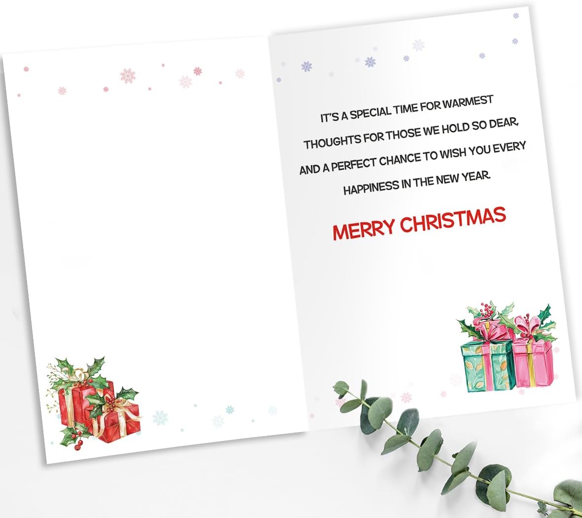 Funny Christmas Card Gift for Women Men, Across the Miles Christmas Card for Family and Friends