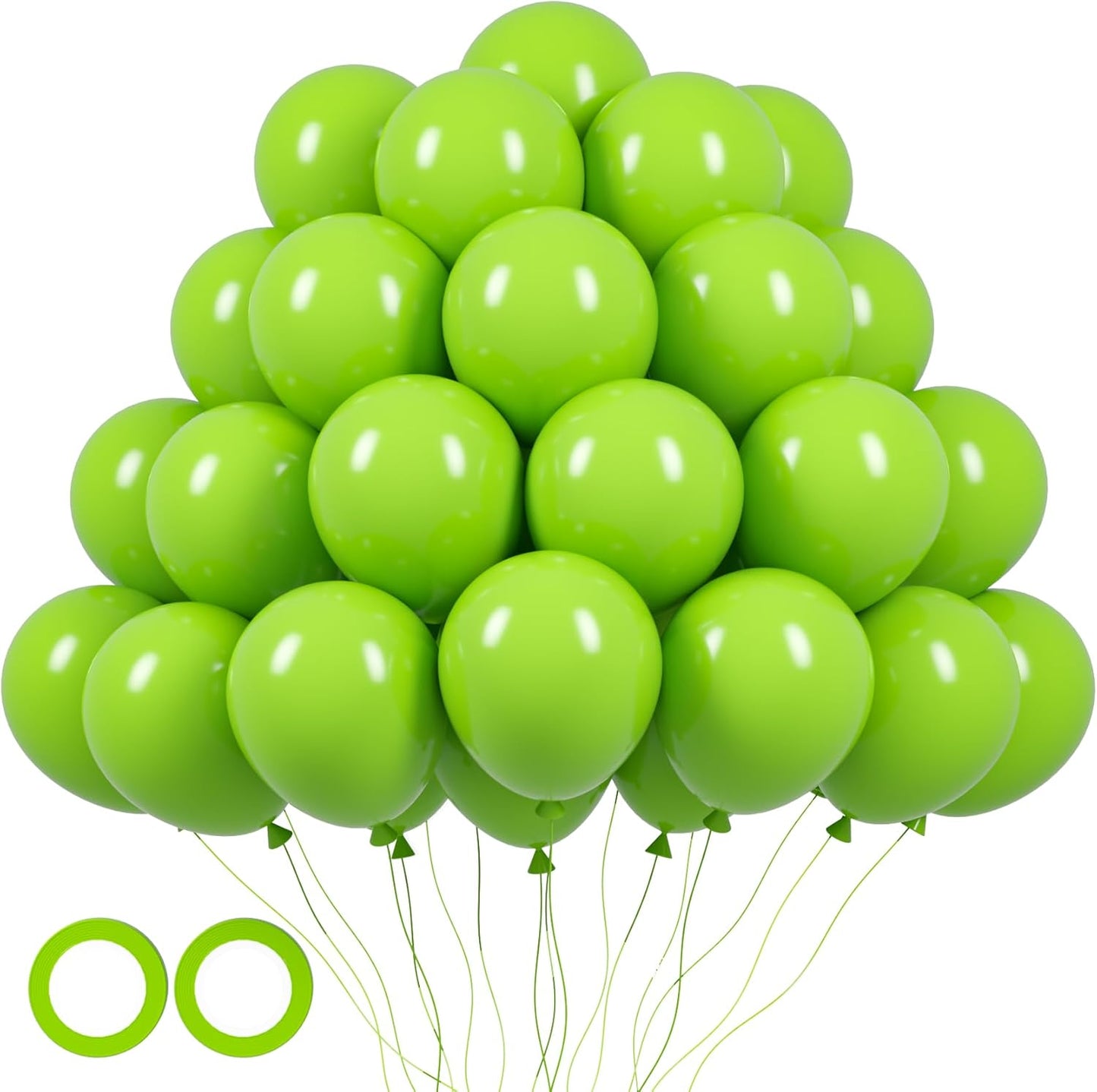 105pcs Lime Green Balloons 12inch Party Latex Balloons for Boys Girls Birthday Baby Shower Gender Reveal Wedding Sunflower Party Decorations