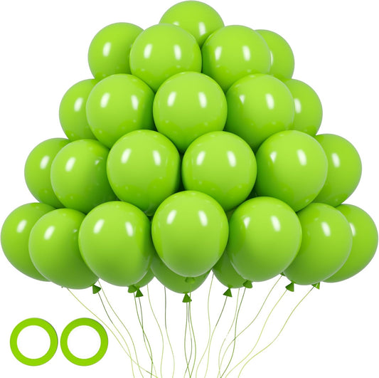 105pcs Lime Green Balloons 12inch Party Latex Balloons for Boys Girls Birthday Baby Shower Gender Reveal Wedding Sunflower Party Decorations