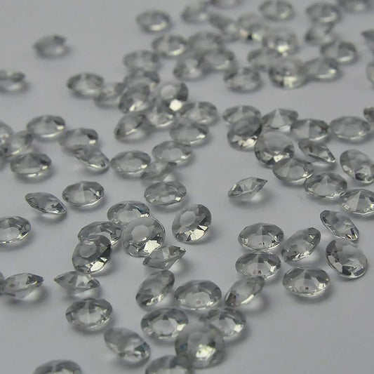 ZKC 4.5mm 10000PCS Gray Crystal Acrylic Diamond Vase Fillers Beads for Wedding Centerpiece Table Scatter Shower Party Vase Beads Decorations, Grey