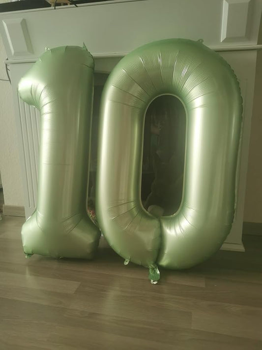 Number 0 Balloons 40 Inch Olive Green Number Balloons for 10 20 30 40 50 60 70 80 90 100 Numbers Balloon Birthday Decorations Wedding Event Baby Shower