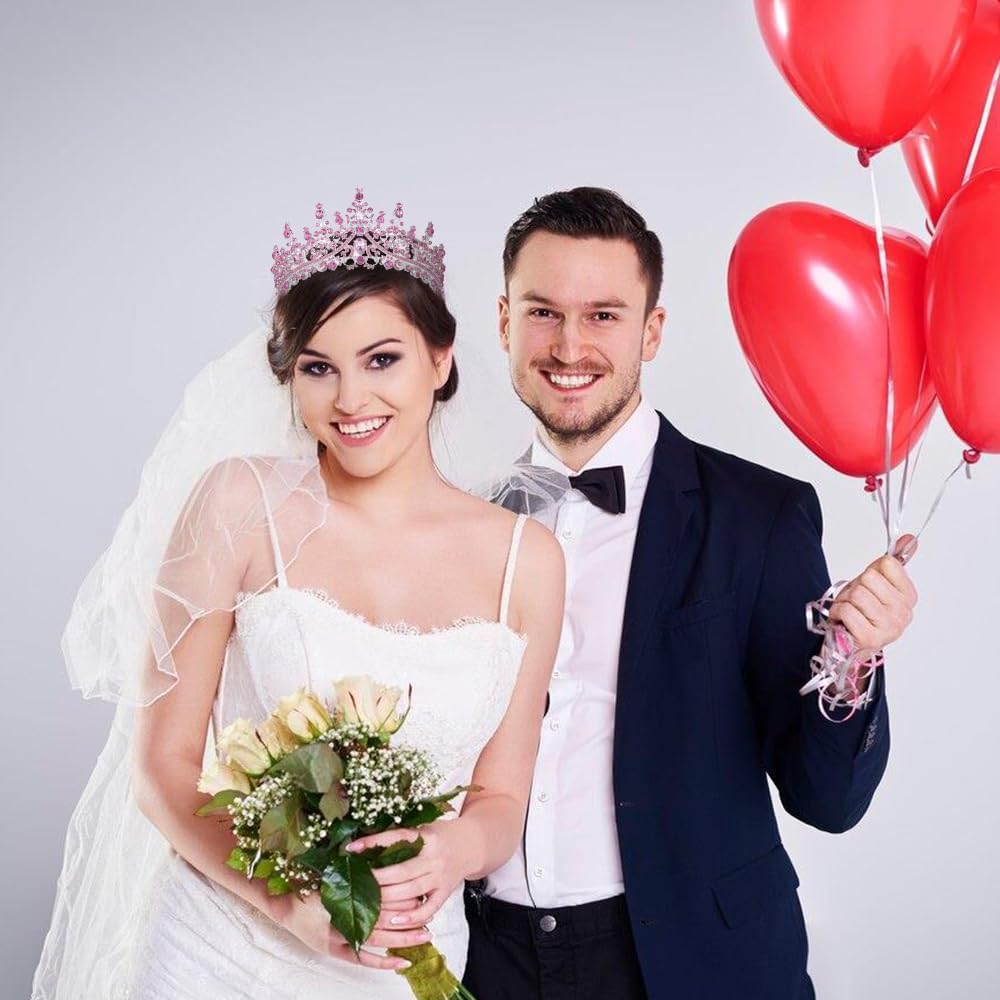 Kamirola Crystal Crowns and Tiaras Headband for Girl or Women Birthday Party Wedding Prom Bridal Halloween Christmas （TR19）