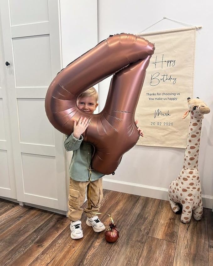 Dark Brown Number 15 Balloon 40 inch, Coffee Brown 15 Number Balloons, 15th Birthday Decorations, Chocolate 15 Year Old Girls Boys Dark Brown Party Supplies