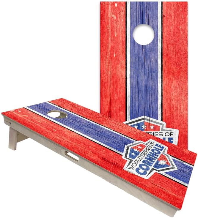 World Series of Cornhole Official Regulation Size Cornhole Boards – Durable All-Wood Construction Bean Bag Toss Set | Rugged Outdoor Game for Tournaments, BBQs, & Backyard Battles