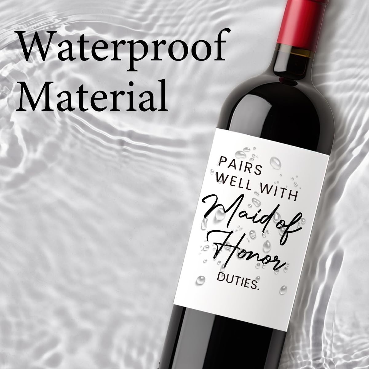 FBCCZEY Matron of Honor Gifts Maid of Honor Proposal Gift matron of honor Gifts Wedding Day Essentials Bridesmaid Duties Wedding Wine Bag with 2pcs Wine Labels