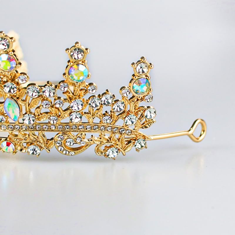 Tiaras and Crowns for Women Crystal Princess Tiaras Rhinestone Queen Crowns For Wedding Bridal Birthday Prom Pageant Party (Tiara 100)