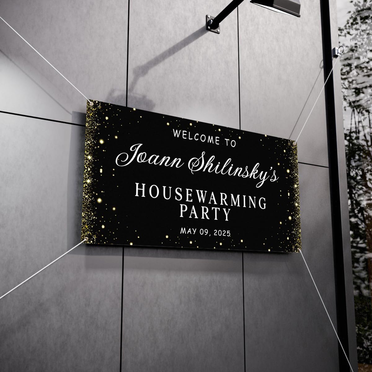 Personalized Housewarming Party Welcome Banner Decorations Double Sided Printing And Various Sizes #13