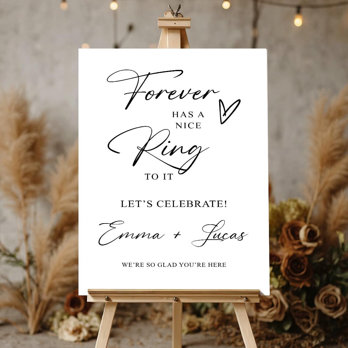 Minimalist Engagement Welcome Sign, Engagement Party Welcome Sign, We're Engaged Decorations, Engaged Signs, Personalized Engagement Party Signs