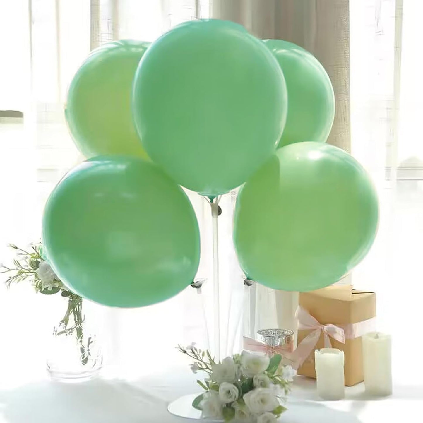 Sage Green Balloons, Scmdoti Sage Green Balloons Different Sizes 18 12 10 5 Inches, Green Balloon Garland Arch for Safari Party Birthday Baby Shower Bridal Shower Spring Decorations(SageGreen)