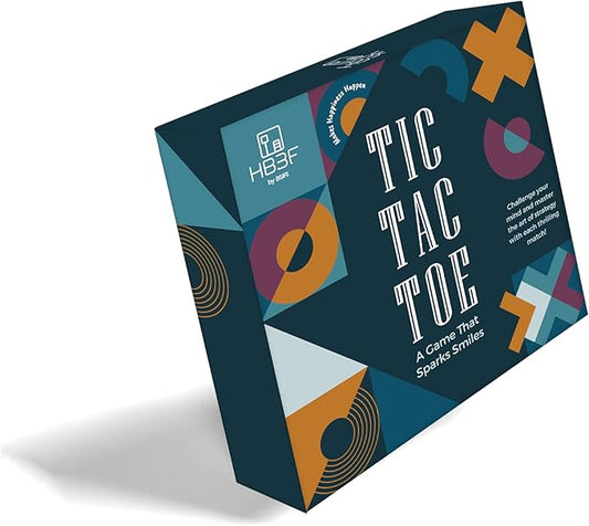 BSIRI Wooden Tic Tac Toe Game - Brain Teaser Puzzles for Adults Games and Unique Gifts, Coffee Table Decor Living Room Decor Modern Wood Decor (5.5 Inch)
