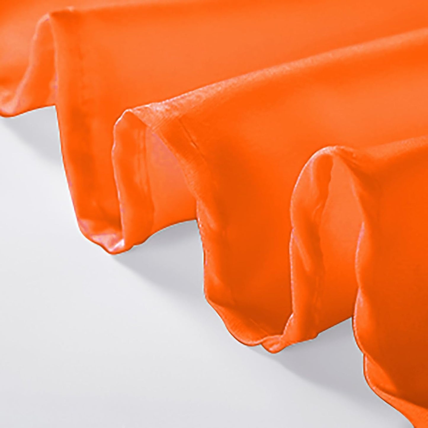 90 inch Round Tablecloth Washable Polyester Table Cloth Decorative Table Cover for Wedding Party Dining Banquet（90 inch,Orange）