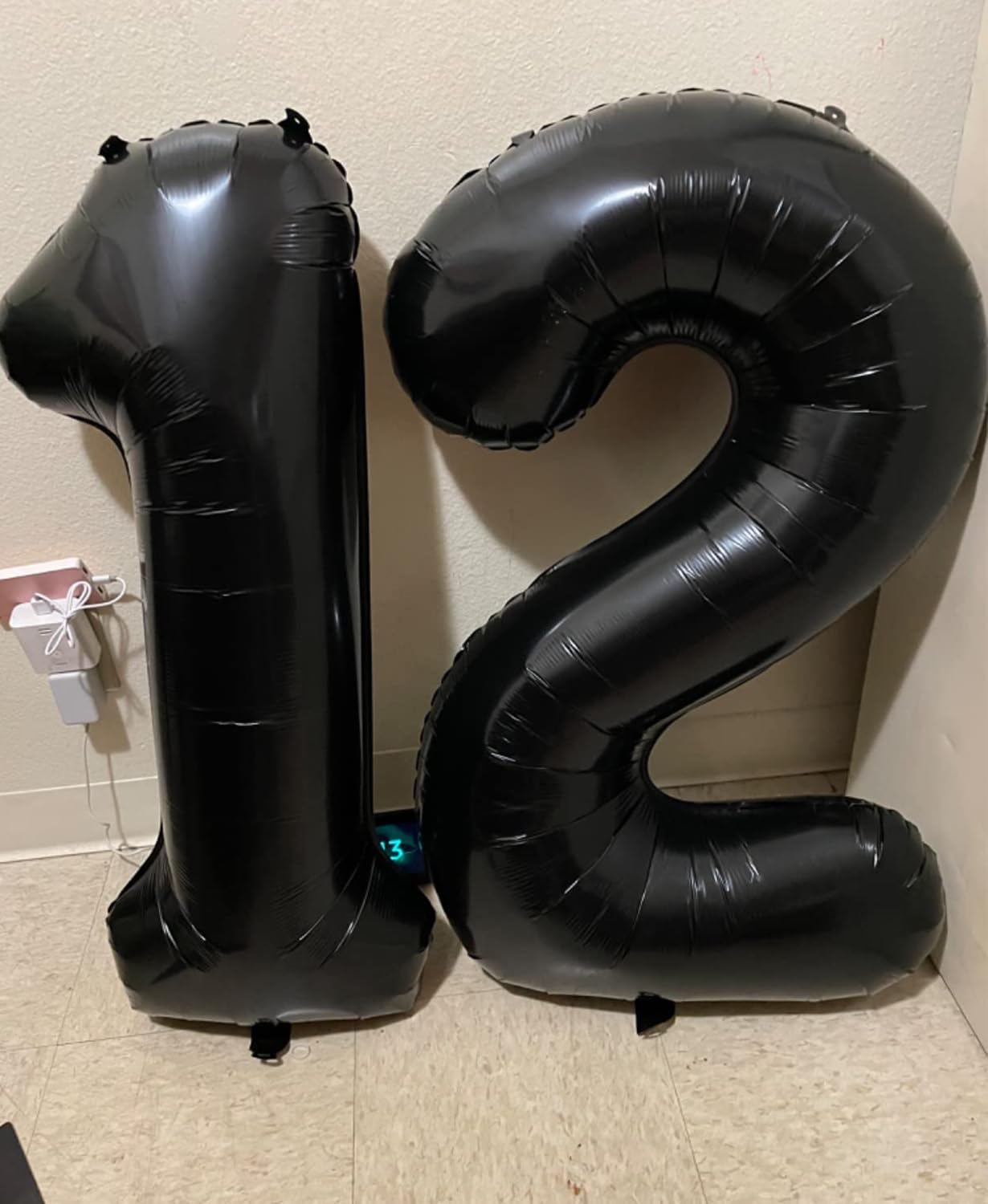 Smlpuame 40 inch Number Balloon 0-9 Black Large Number 1 Balloons,Digital Balloons for Birthday Party Celebration Decorations Supplies, Helium Foil Number Balloons for Wedding Anniversary
