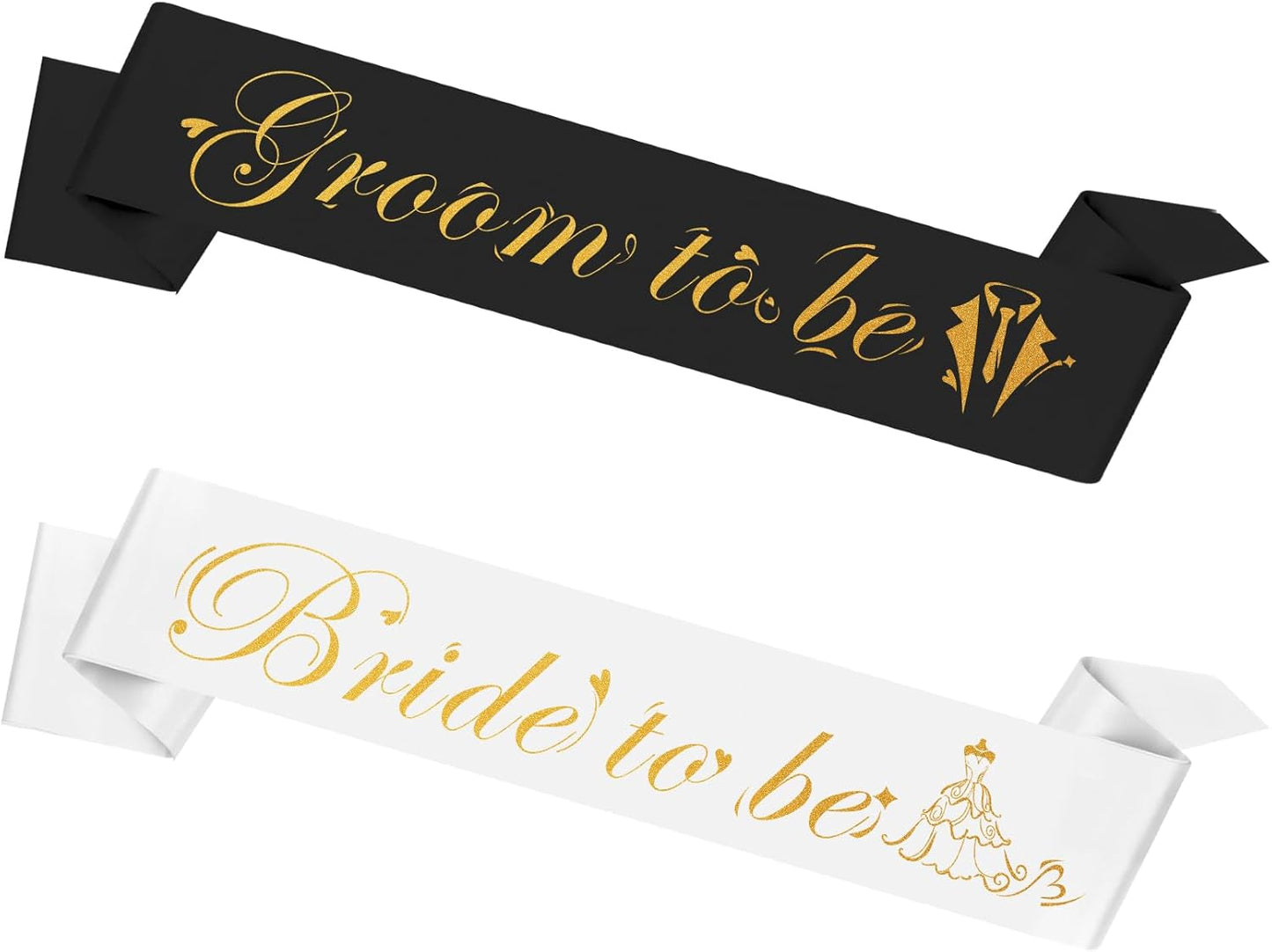 Bride To Be Sash Groom To Be Sash Set Bachelor Party Decorations Bride And Groom Gifts Bridal Shower Decorations Bachelorette Party Decorations Wedding Decorations Engagement Party Decorations