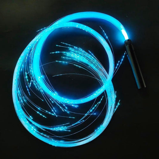 Fiber Optic Dance Whip - Rechargeable LED Light Whips Luminous Outfit for Party Rave Halloween Christmas