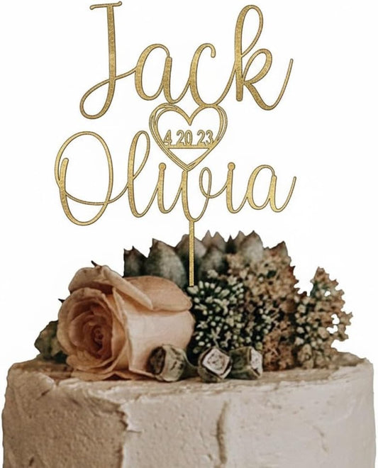 Wedding Cake Toppers, Wedding Cake Toppers Bride and Groom, Custom Cake Topper, Customize Your Own Anniversary Mr and Mrs Cake Topper
