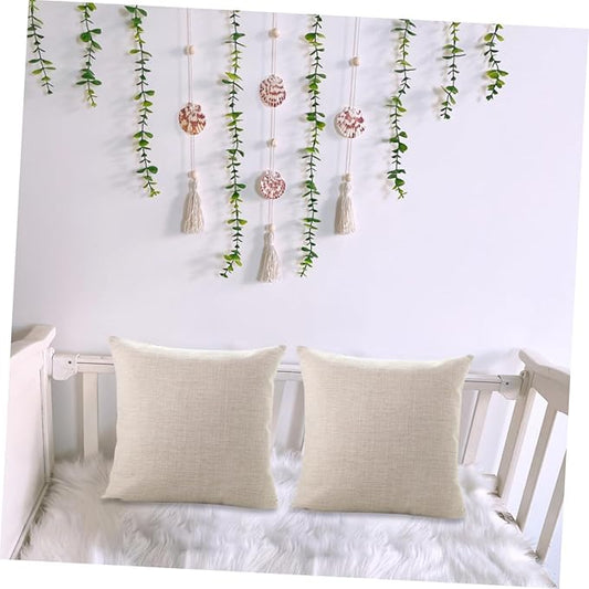 Artificial Eucalyptus Wooden Bead Garland Hanging Ornament with Leaf Vines for Bedroom Wall Decor Lightweight Rustic Farmhouse Style Vines Decoration