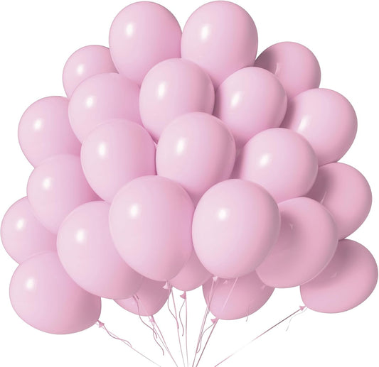 Light Pink Balloons 100 Pack 12 Inch Pastel Pink Latex Helium Balloons for Wedding Birthday Baby Shower Gender Reveal Birthday Party Decoration