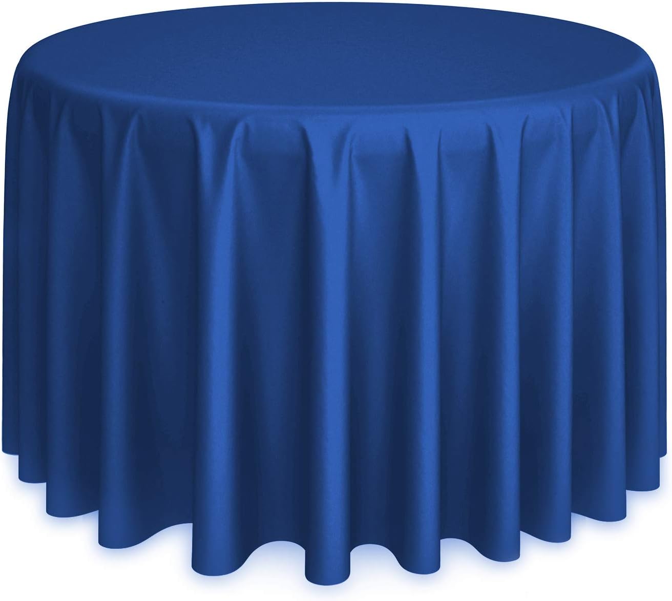 Lann's Linens - 120" Round Premium Tablecloth for Wedding/Banquet/Restaurant - Polyester Fabric Table Cloth - Royal Blue