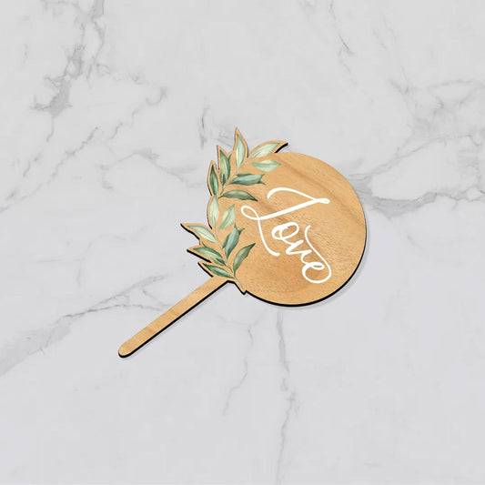 12 PCS Engagement Party Cupcake Toppers She Said Yes Cake Cupcake Decorations in Wood