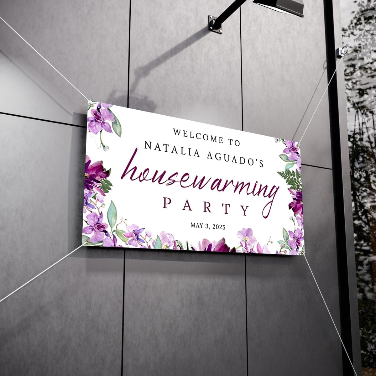 Personalized Housewarming Party Welcome Banner Decorations Double Sided Printing And Various Sizes #17