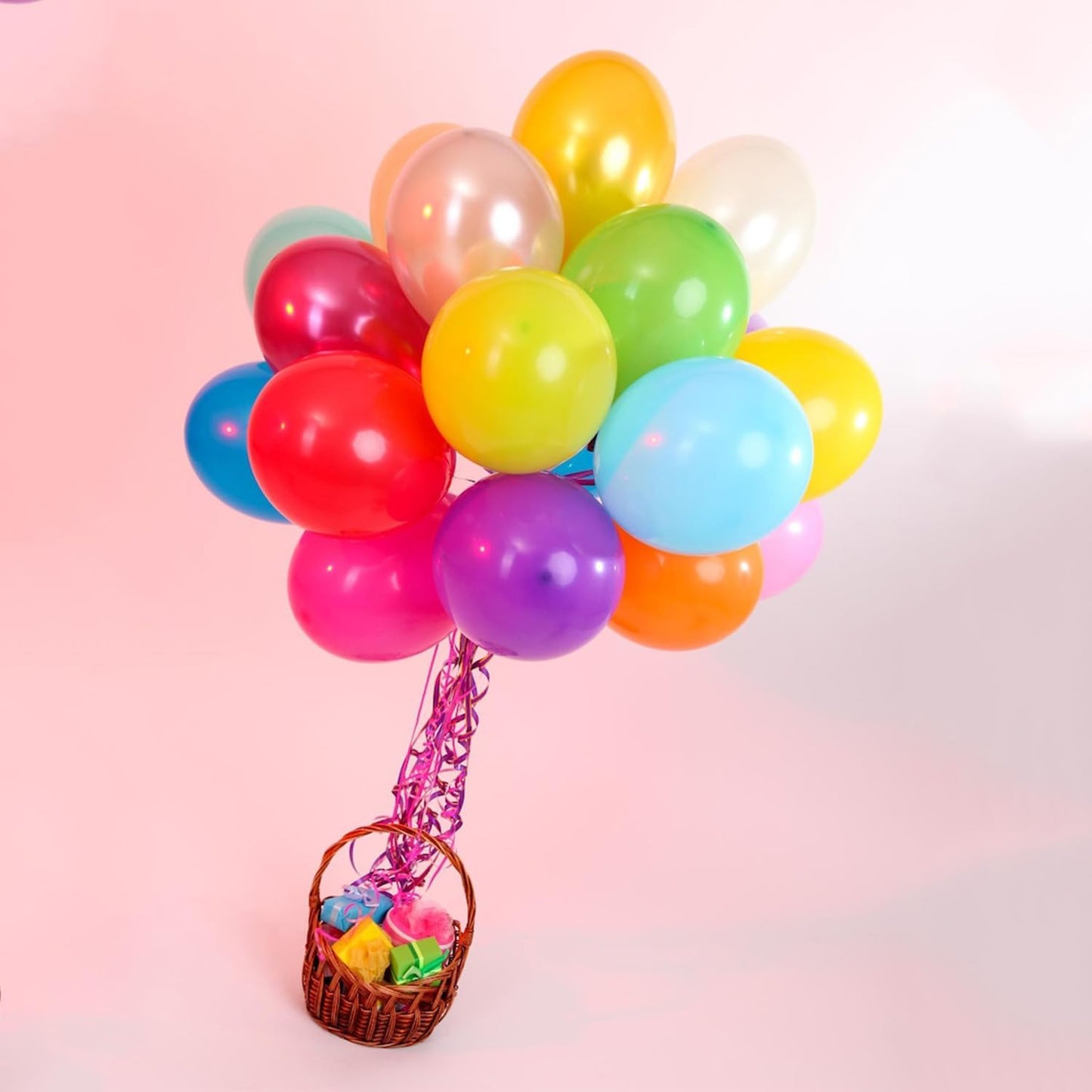 Rainbow Balloons 160 Pack 5 inch Round Bright Latex Balloons Assorted Colors for Birthday Baby Shower Wedding Party Birthday Decorations Supplies Arch Garland